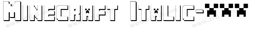 Minecraft Italic字体转换